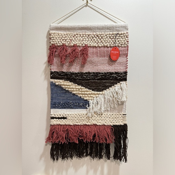 Opalhouse x Target wool woven tapestry wall decor hanging boho eclectic fringe - Picture 9 of 9